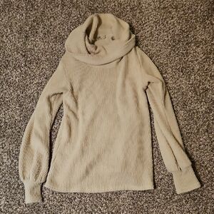 Gimmicks by BKE Cream Cowl Neck Sweater